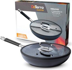 DaTerra Cucina Ceramic 11 inch Fry Pan with Natural Nonstick Coating 