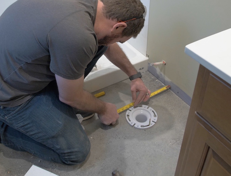 How to Install A Toilet Flange on Concrete